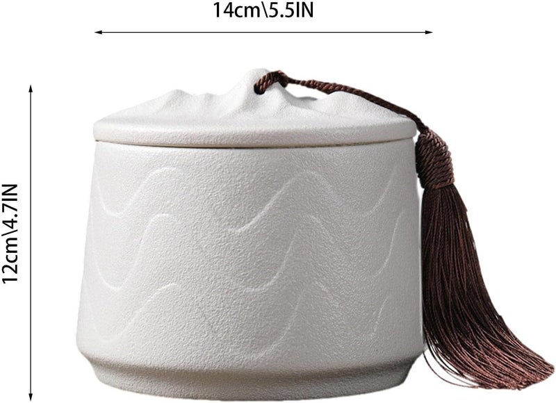 ويوبلز جرة خزفية للحيوانات الأليفة، جرار تذكارية خزفية للقطط والكلاب - جرة جنائزية تذكارية لرماد الحيوانات الأليفة، حوامل خزفية للكلاب والقطط، صناديق تذكارية مزخرفة - Image 4